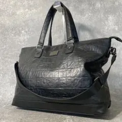Opium crocodile Leather Boston Hand Bag - メルカリ