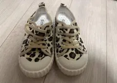ベビーシューズ 15～16cmレオパード 女の子 スニーカー キッズ 靴