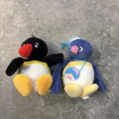 タキシードサム　ピングー　ぬいぐるみマスコット　ガチャ　おすわりピングー