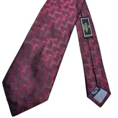 FENDI フェンディ FF柄 シルクネクタイ ボルドーのサムネイル