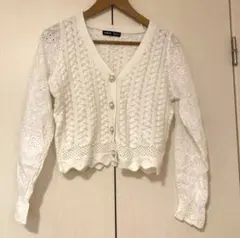SHEIN ホワイト カーディガン 長袖