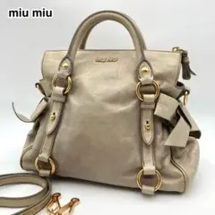 ERIKA様専用✨ miu miu ヴィッテロリュクス バッグ 2way 本革