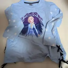 エルサ プリント 長袖カットソー 水色