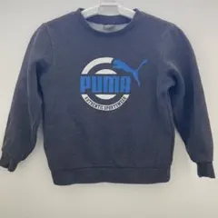 【PUMA】プーマ キッズ 130 裏起毛 トレーナー スウェット ダークグレーのサムネイル