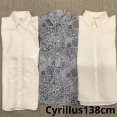 Sara様ご専用フランスCyrillus 140半袖シャツ リバティ生地有138