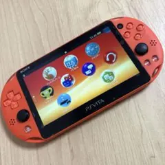 【美品】playstation vita pch-2000 ネオンオレンジ　本体