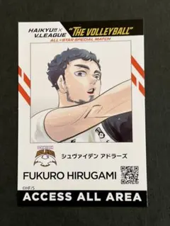 ハイキュー Vリーグ チケットホルダー IDイメージカード 昼神 福郎