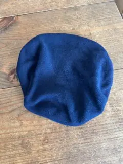 SCHA(シャー）ネイビー ベレー帽　コットン100%