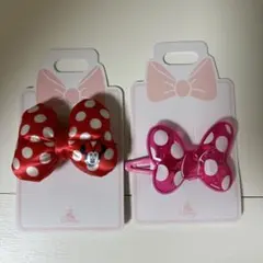 ディズニー ミニーマウス リボンとクリップセット