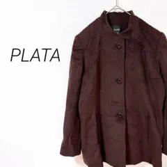 2.31 プラタ テーラードジャケット ノーカラー ポケット 羊毛 アンゴラ