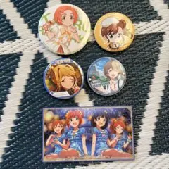 一番くじ　アイドルマスター　ミリオンライブ! 　アクスタ　缶バッジ　セット