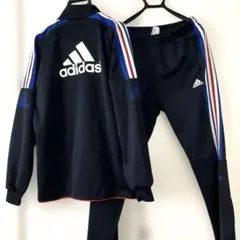 adidas アディダス トリコロール トレーニングジャージ バックプリント付