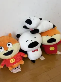 ごきげんぱんだ・こねずみ・ラブラビット めちゃでかぬいぐるみ