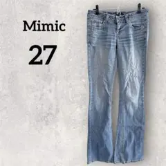 Mimic【27】プレミアムデニム オリジナルフレア Y2K ベルボトム