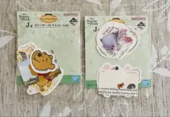 一番くじ　くまのプーさん　Ｊ賞 ステッカーコレクション　2種セット