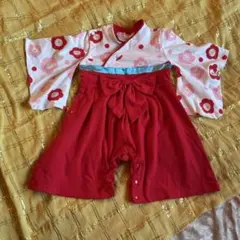 ひな祭り　ロンパース　袴　70