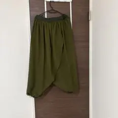 オリーブグリーン サルエルパンツ