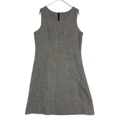 ロートレアモン　チェック ノースリーブ Aラインワンピース　3 / L