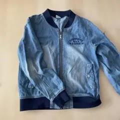 デニムブルー ジップアップジャケット 160