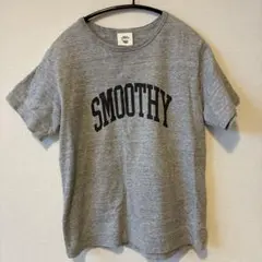 SMOOTHY 160 Tシャツ 半袖 グレー ビッグロゴ キッズのサムネイル