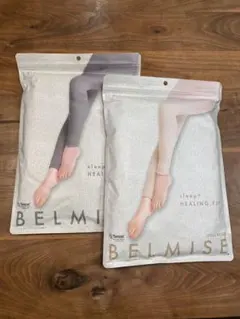 BELMISE HEALING FIT 着圧レギンス　Lサイズ2色セット