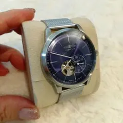 ZEPPELIN 自動巻き 腕時計 オープンハート メッシュベルト - メルカリ