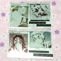 鬼滅の刃　DINING　お楽しみくじ　メタルポストカード　黒死牟、獪岳、善逸