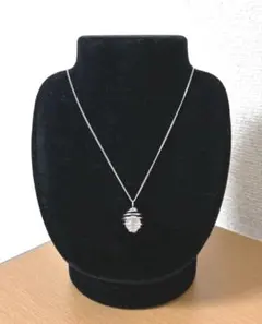天然石／ローズクォーツ／ ペンダント・ネックレス／ハンドメイド