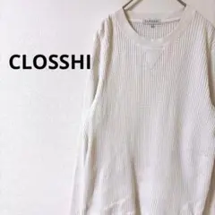 2a9【クロッシー】 大きい Tシャツ メンズ ゆったり リブ 綿 シンプル