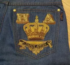 HARDY AMIES 刺繍デザインデニムパンツのサムネイル