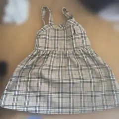 チェック柄 ジャンバースカート サイズ90