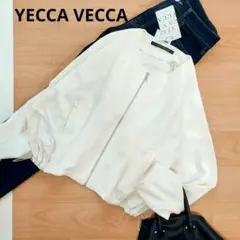 新品タグ付　YECCA VECCA　バックチュールブルゾン　ドロスト　アイボリーのサムネイル