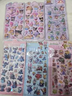 【m様専用】サンリオ　ボンボンドロップ風シール　水シール　3D　おしり6枚セット