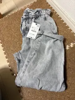 グレー デニムパンツ サイズ38ウエストゴム