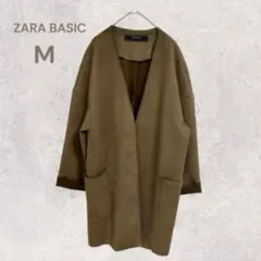 ZARA BASIC ザラ　ムートンコート　シンプル　薄手アウター　カジュアル