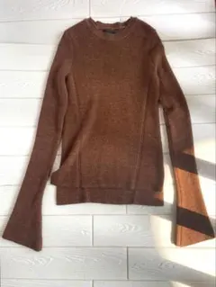 ZARA KNIT ザラニット リブニット セーター クルーネック M人気