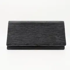 【未使用級】ルイヴィトン エピレザー ブラック長財布 2つ折り お札入れ