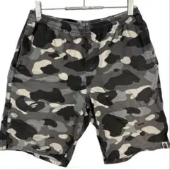 BAPE アベイシングエイプ　グレー　カモ柄　ハーフパンツ　スイムウェア　水着のサムネイル