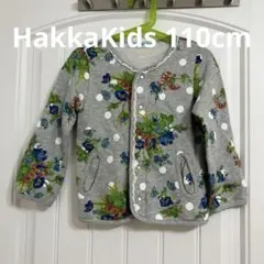 【美品】hakka kids フラワープリント　カーディガン　長袖アウター