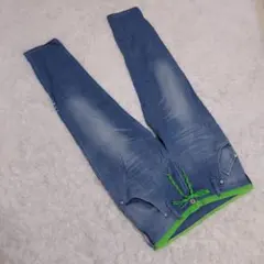 美品 EDWIN jerseys ER737C COOLテーパードデニムパンツM