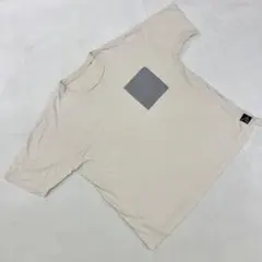 LOGOS DAYS Tシャツ ベージュ ストライプポケット クルーネック 半袖