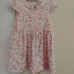 プチバトー　フラワープリントワンピース4ans104cm