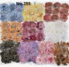 コラージュ素材 PETステッカー 大判フラワー 100枚セット お裾分け