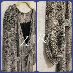 ZARA シアー ワンピース チュニック　羽織り ランチ