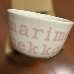 marimekko ホワイト・ピンク ボウル サイズ1のサムネイル