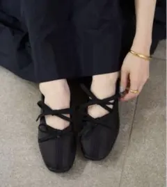 ☆新品未使用品☆ LE TALON Lダブルリボンバレリーナ　22cm タグ付き