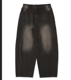 WEGO イージー3Dバレルレッグデニムパンツ