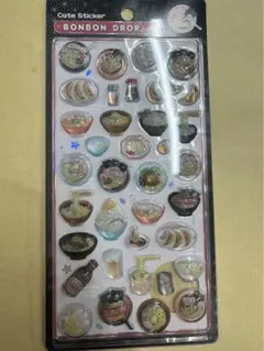 ボンボンドロップシール　正規品　新作　和柄　ラーメン
