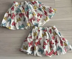 ミニーちゃんリボンスカート♡120.100サイズ2点セット☺︎