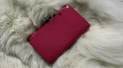 マリークワント　財布　ピンク　レディース　三つ折り財布